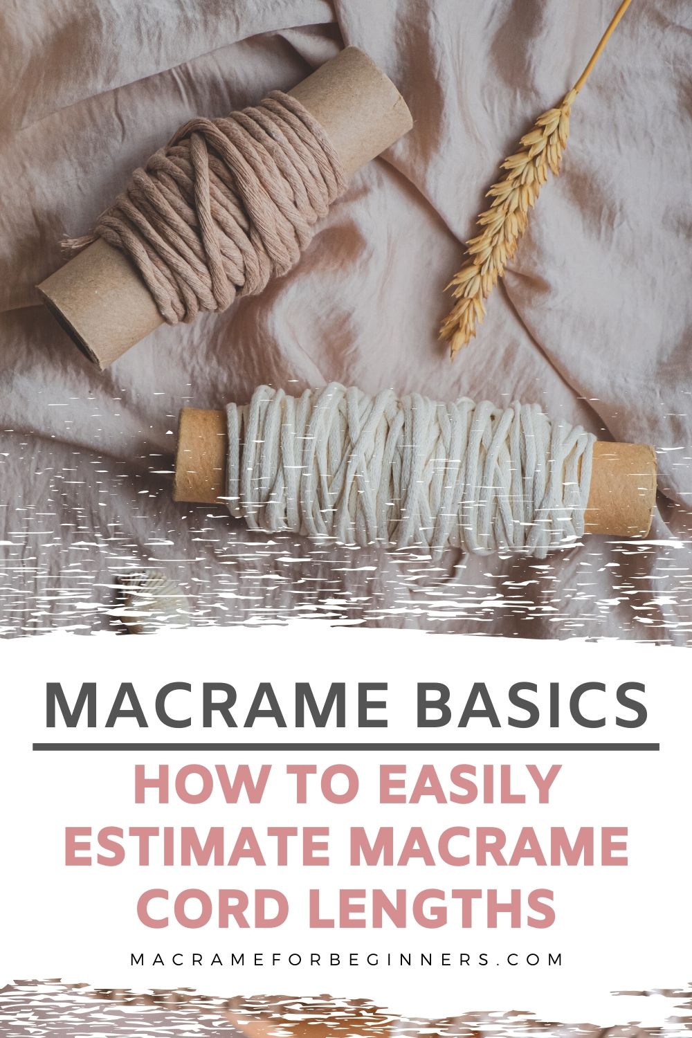 Macrame Basics - How To Easily Measure Macrame Cord Lengths - Macrame Tutorials for Beginners