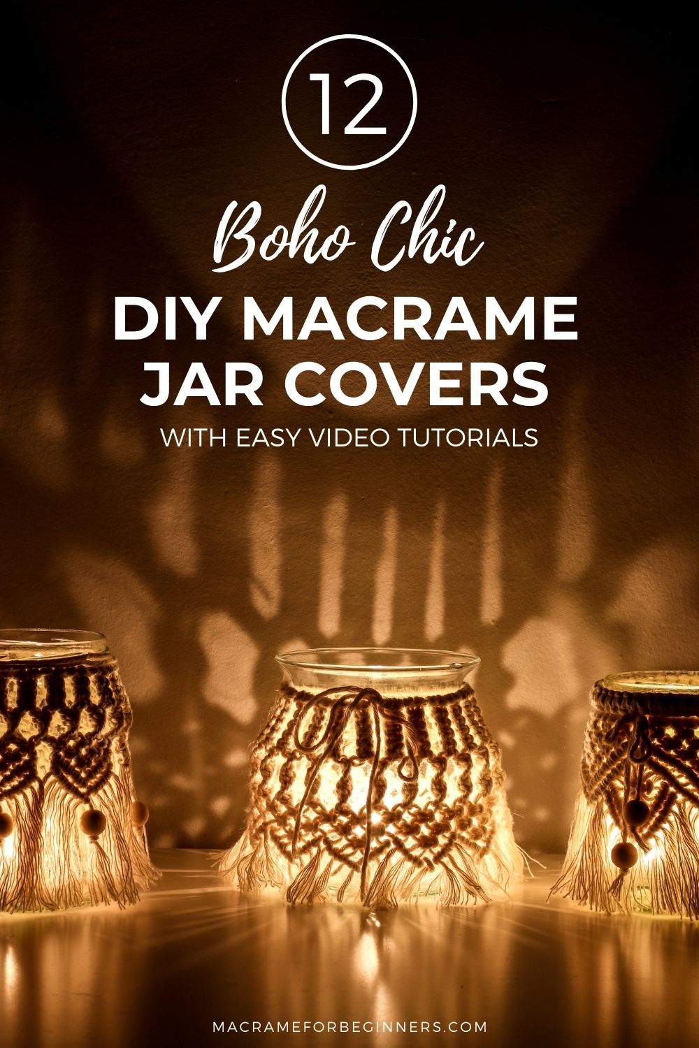 12 Easy Boho-chic Macrame Vase & Mason Jar Cover Patterns 