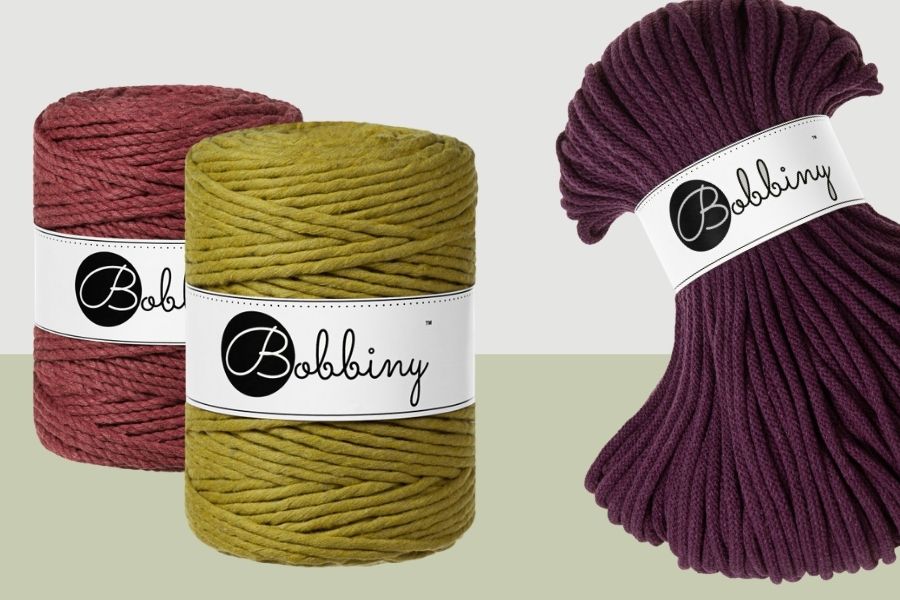 Bobbiny Launches 3 New Fall Colors - Discover Kiwi, Blackberry and Wild Rose Macrame Cords