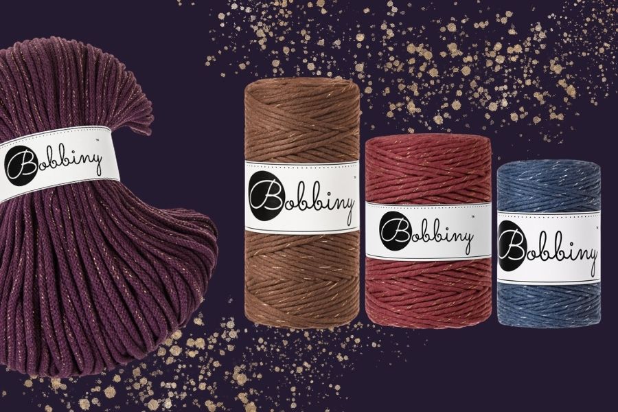 Make your Macrame Pieces Sparkle with 6 NEW Limited Edition Bobbiny Cords