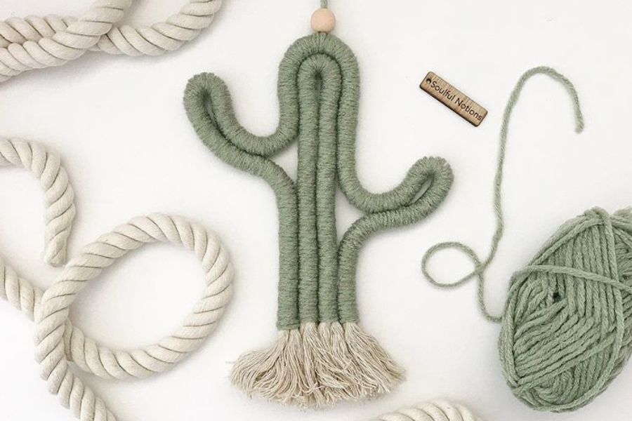 How to Make a Macrame Cactus 🌵 – Easy Video Tutorial by Soulful Notions