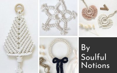 15 Gorgeous DIY Macrame Christmas Decorations by Soulful Notions