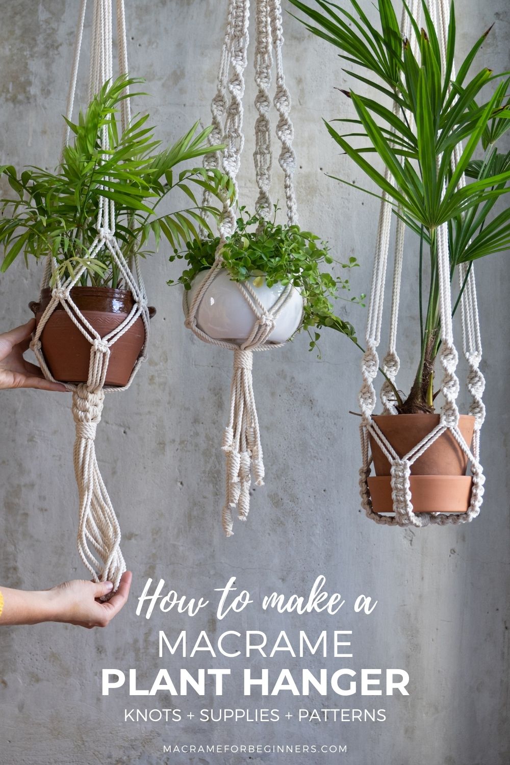 How to Make a Macrame Plant Hanger – Knots + Supplies + Patterns - Best Tips for Beginners 
