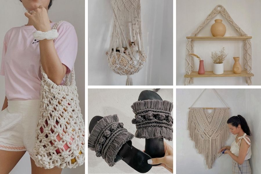 10 Gorgeous Free DIY Macrame Projects by Habit Made - Macrame for Beginners - Free Patterns