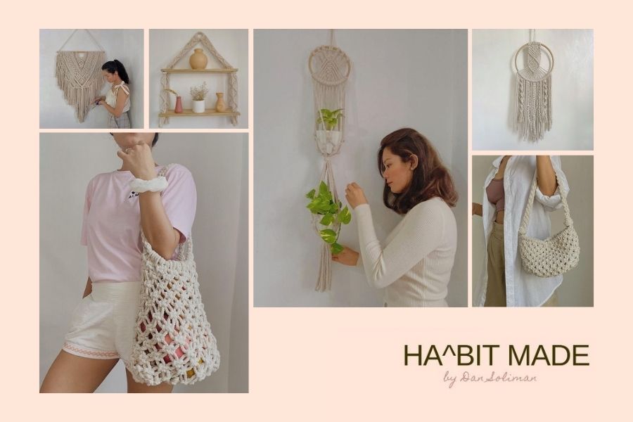 10 Gorgeous Free DIY Macrame Projects by Habit Made - Macrame for Beginners - Free Patterns