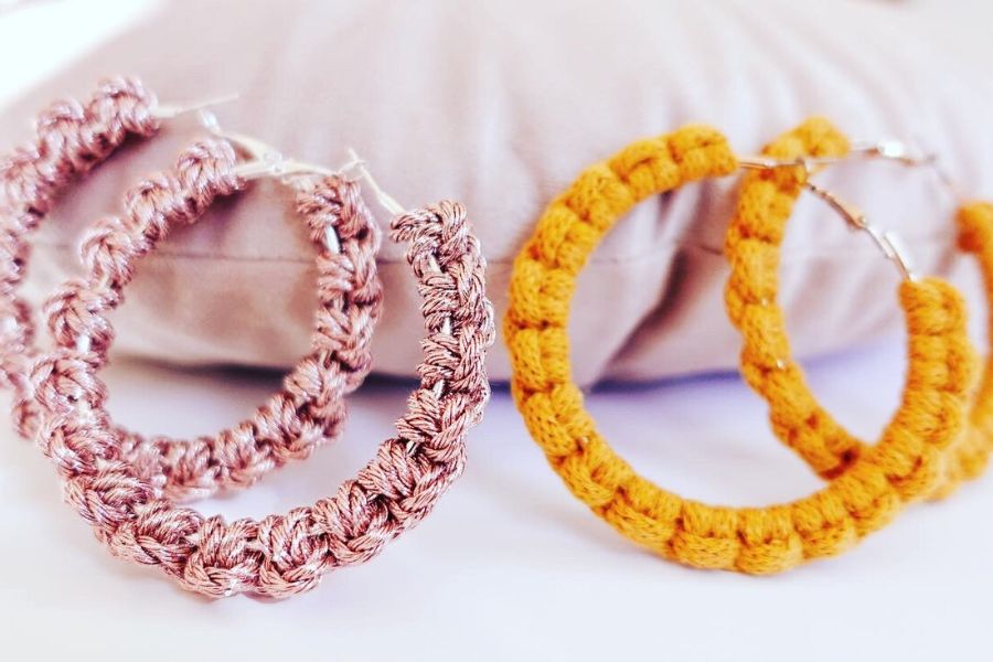 How to Make Macrame Earrings - Knots + Supplies + DIY Patterns - Macrame for Beginners