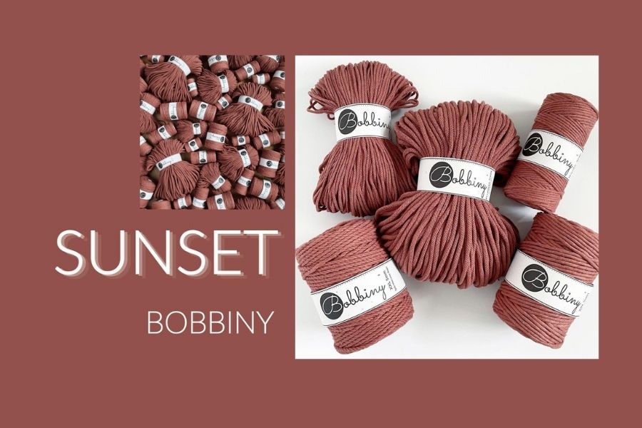 Bobbiny Launches New Shade SUNSET for their 2021 Macrame Cord Collection