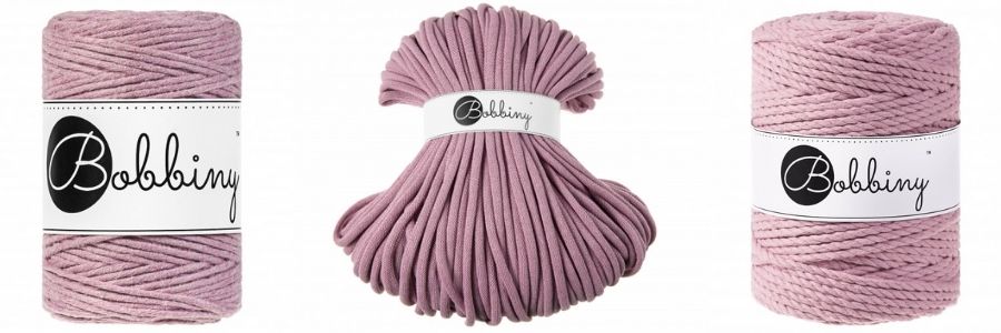 Dusty Pink Macrame Cords - Bobbiny