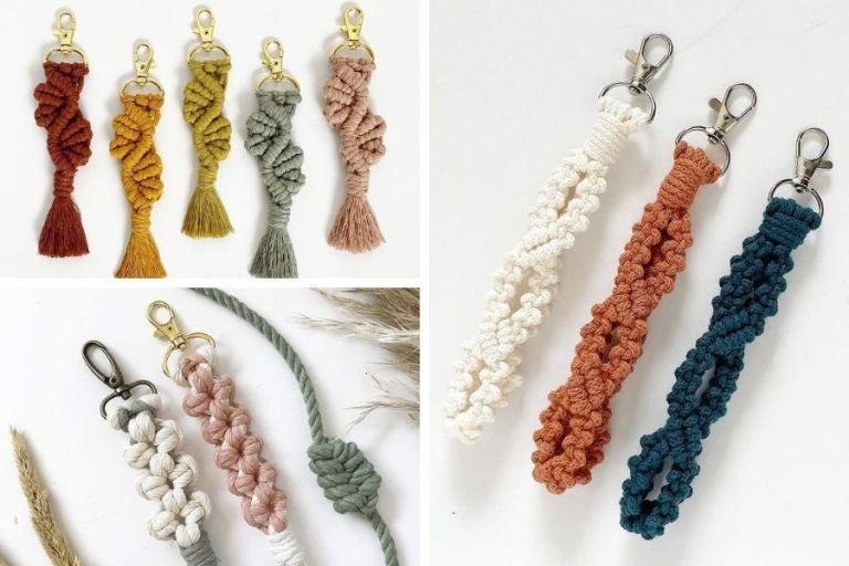 How to Make a Macrame Keychain – 14 Easy Macrame Keychain Tutorials by Soulful Notions