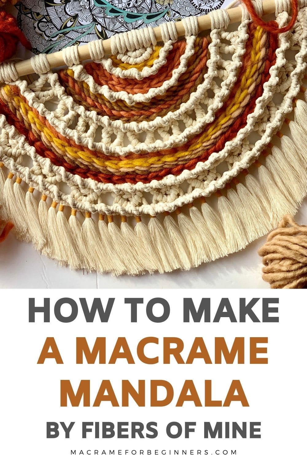 Macrame Mandala Tutorial by Fibers of Mine - Macrame for Beginners