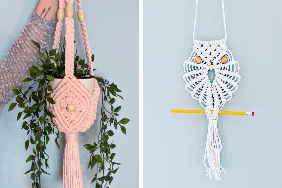 Simply Inspired Macrame Patterns and Free Video Tutorials - Macrame for Beginners 