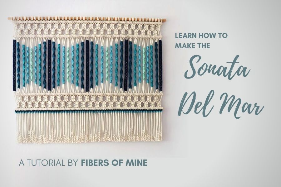 How To Make the Sonata Del Mar Macrame Wall Hanging – Easy Tutorial for Beginners by Fibers of Mine
