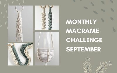 September Monthly Macrame Challenge – Soulful Notions Macrame Plant Hanger