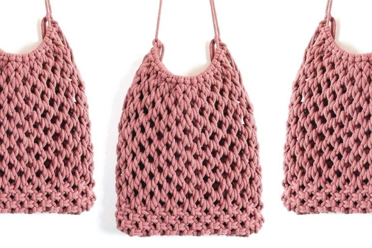 Gorgeous Macrame Market Bag Pattern by Soulful Notions – DIY Macrame Bag Tutorial