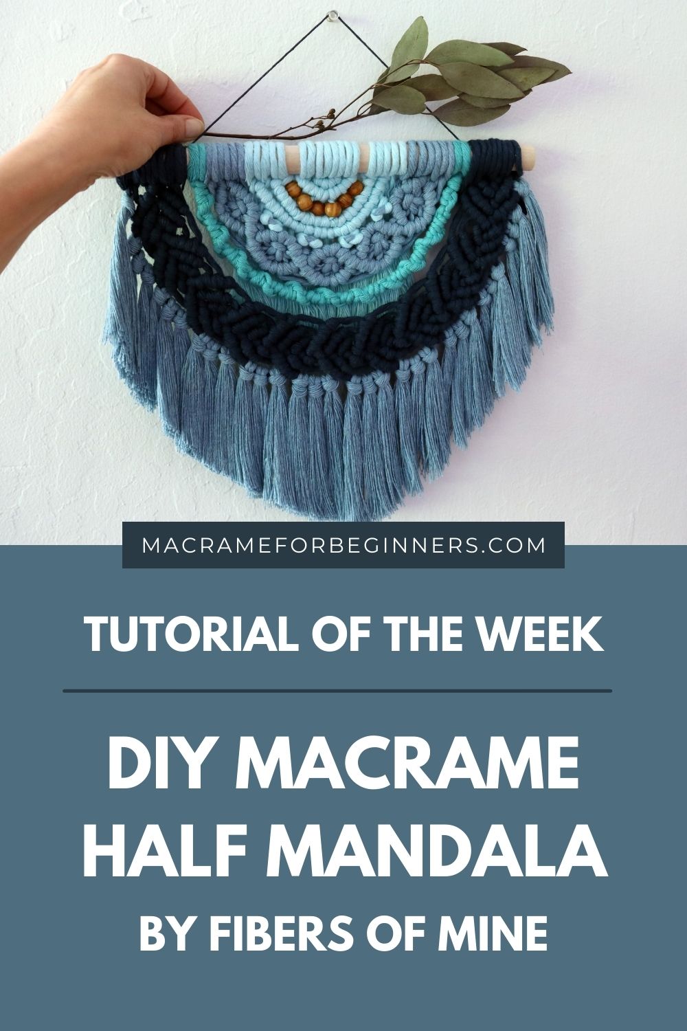 Tutorial of the Week Macrame Half Mandala by Fibers of Mine