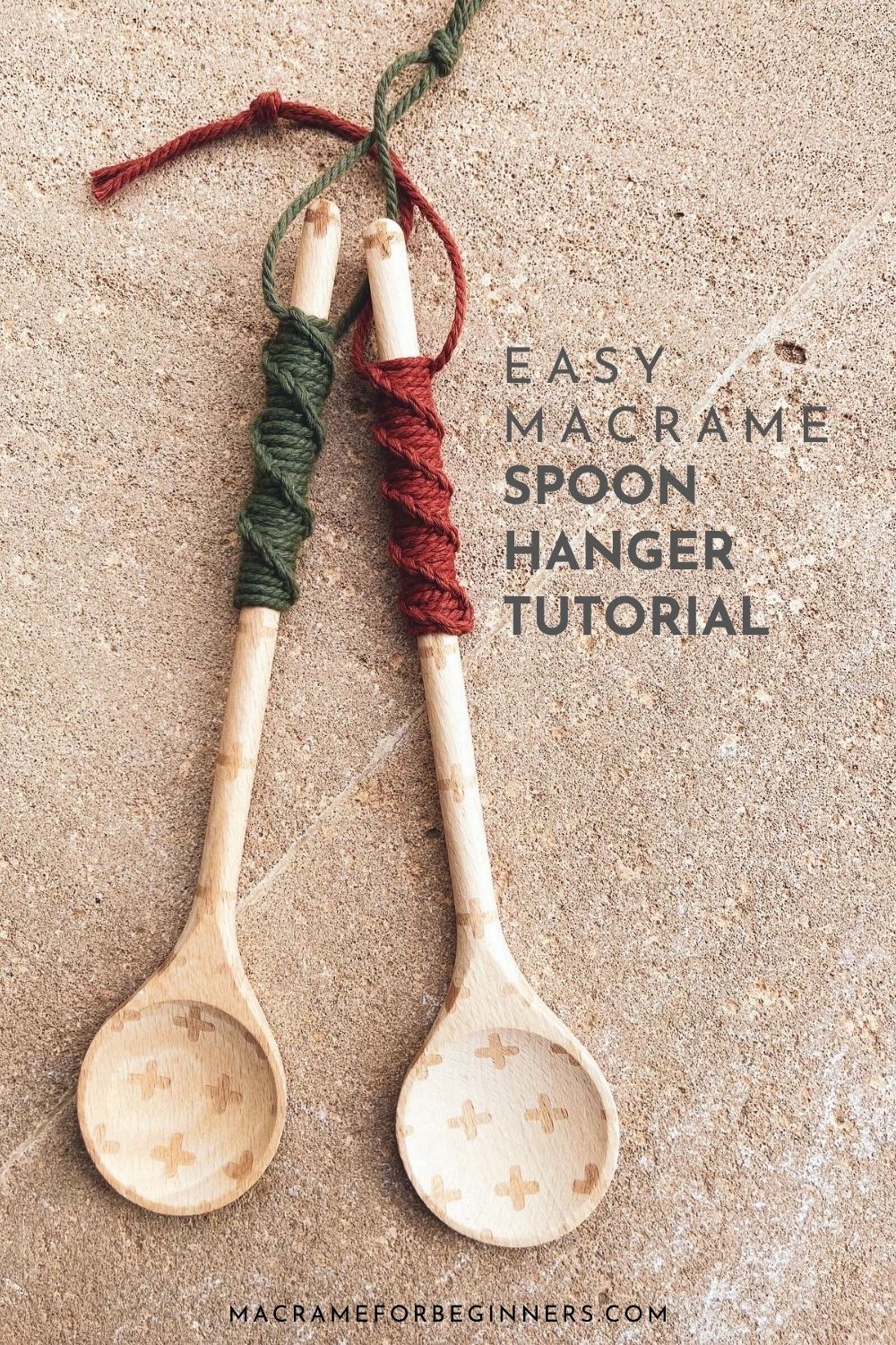Easy DIY Macrame Spoon Hanger Tutorial by Marloes Ratten