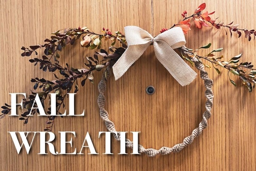 Tutorial of the Week: Easy Macrame Fall Wreath by uzliky