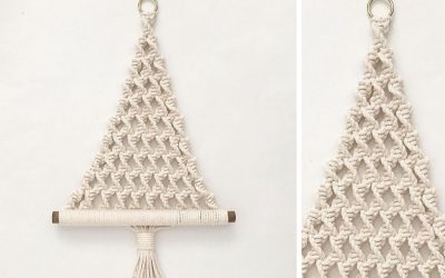 Tutorial of the Week: Festive Macrame Christmas Tree Wall Hanging Pattern by Soulful Notions