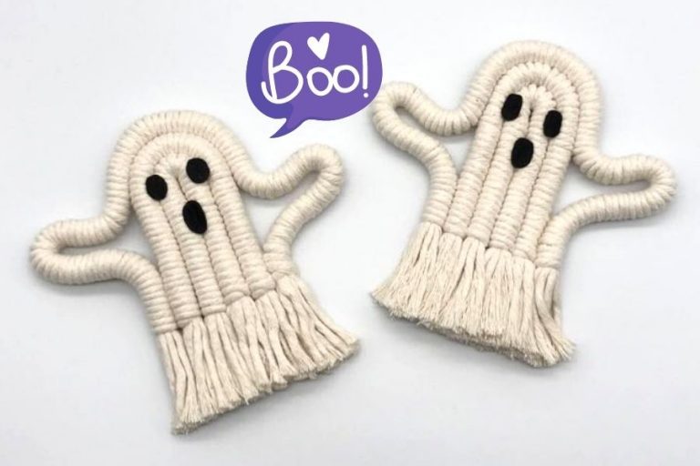 Spooky Halloween Macrame Ghosts by Summer Macrame – DIY Macrame Ghost Tutorial