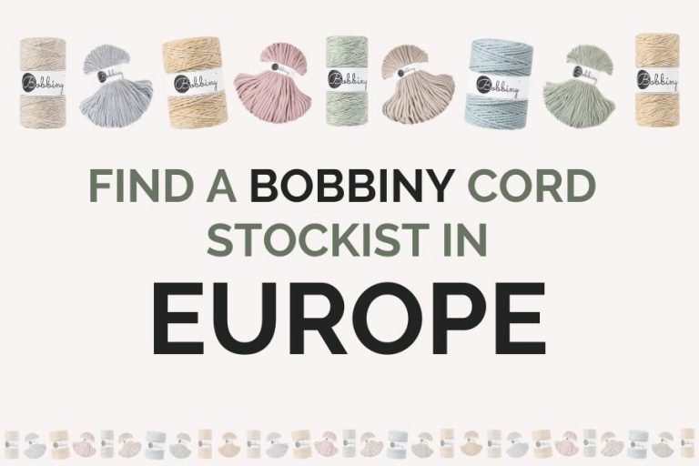 Best Bobbiny Europe Stockists – Find your Local European Bobbiny Macrame Cord Supplier