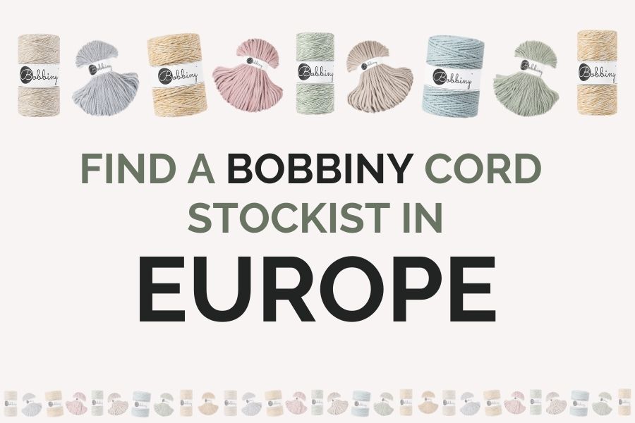 Best Bobbiny Europe Stockists - Find your Local European Bobbiny Macrame Cord Supplier