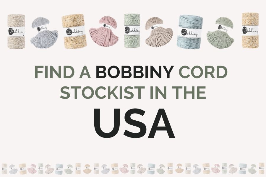 Best Bobbiny USA Stockists - Find your Local US Bobbiny Macrame Cord Supplier