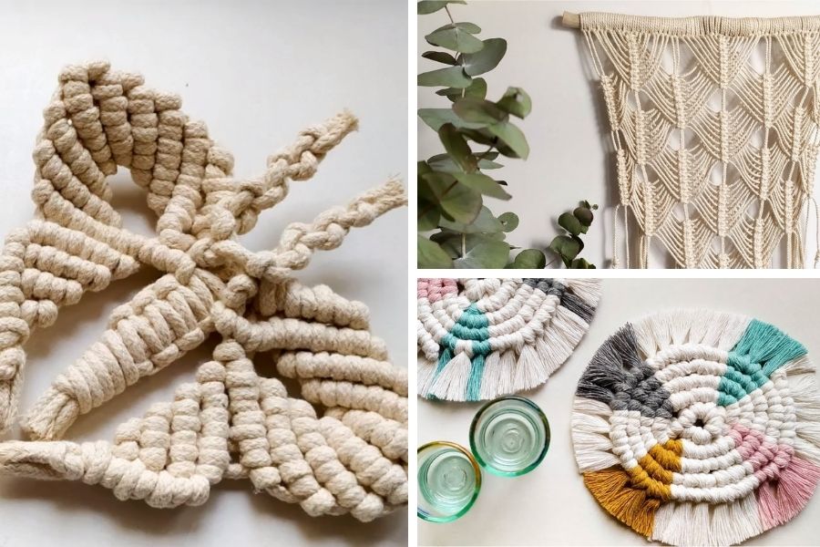 12 Unique Macrame Ideas by my Total Handmade - FREE TUTORIALS - Macrame for Beginners