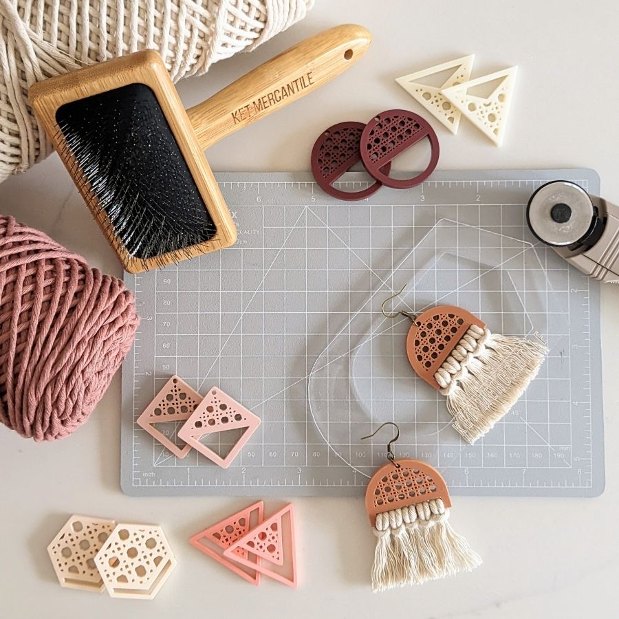 April Monthly Macrame Challenge - Make Your Own Macrame Earrings and Win a $95 DIY Earring Kit from Ket Mercantile