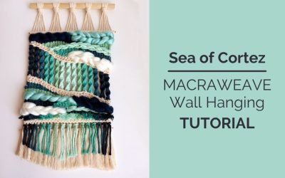 Beautiful Sea of Cortez Macraweave Wall Hanging Tutorial by Fibers of Mine