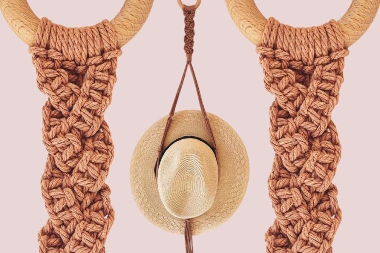 10 DIY Easy Macrame Hat Hangers for Beginners