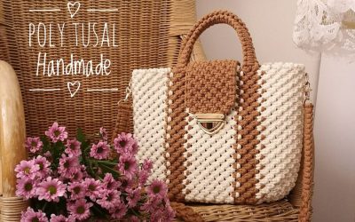 Learn How to Make This Gorgeous Modern Macrame Bag by Poly Tusal – Macrame Bag Tutorial
