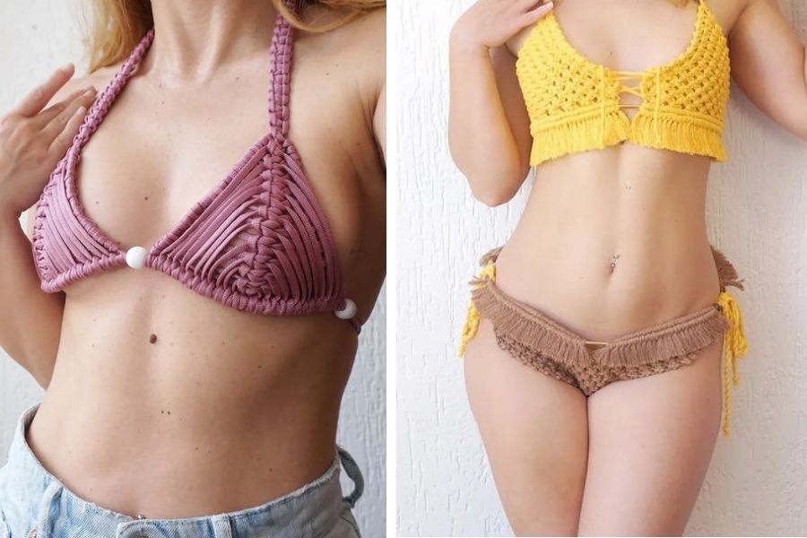 12 Easy DIY Macrame Beach Dress & Bikini Top Tutorials for Beginners 1