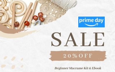 Best Amazon Prime Day Deal for Macrame – Enjoy 20% Off A Complete 227pc Macrame Starter Kit Today!