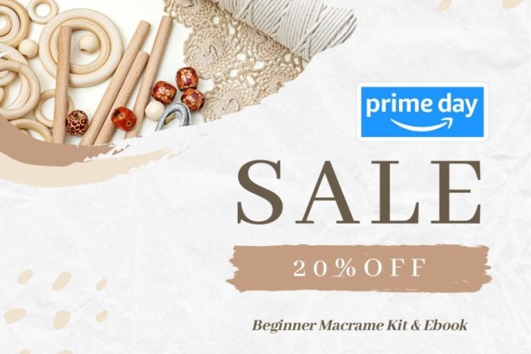 Best Amazon Prime Day Deal for Macrame – Enjoy 20% Off A Complete 227pc Macrame Starter Kit Today!
