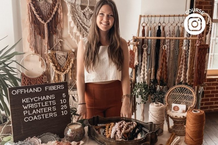 How to Use Instagram to Successfully Launch Your Macrame Business – NEW Instagram for Makers Course by Offhand Fibers Starts August 1st!