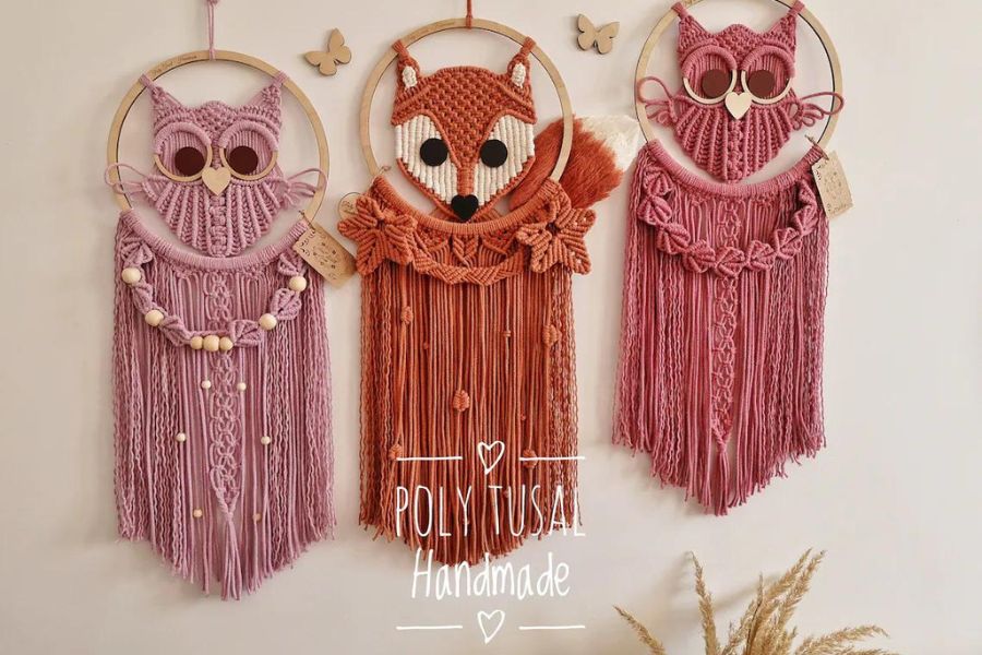 5x Gorgeous PDF Macrame Patterns by Poly Tusal Handmade | Macrame for  Beginners