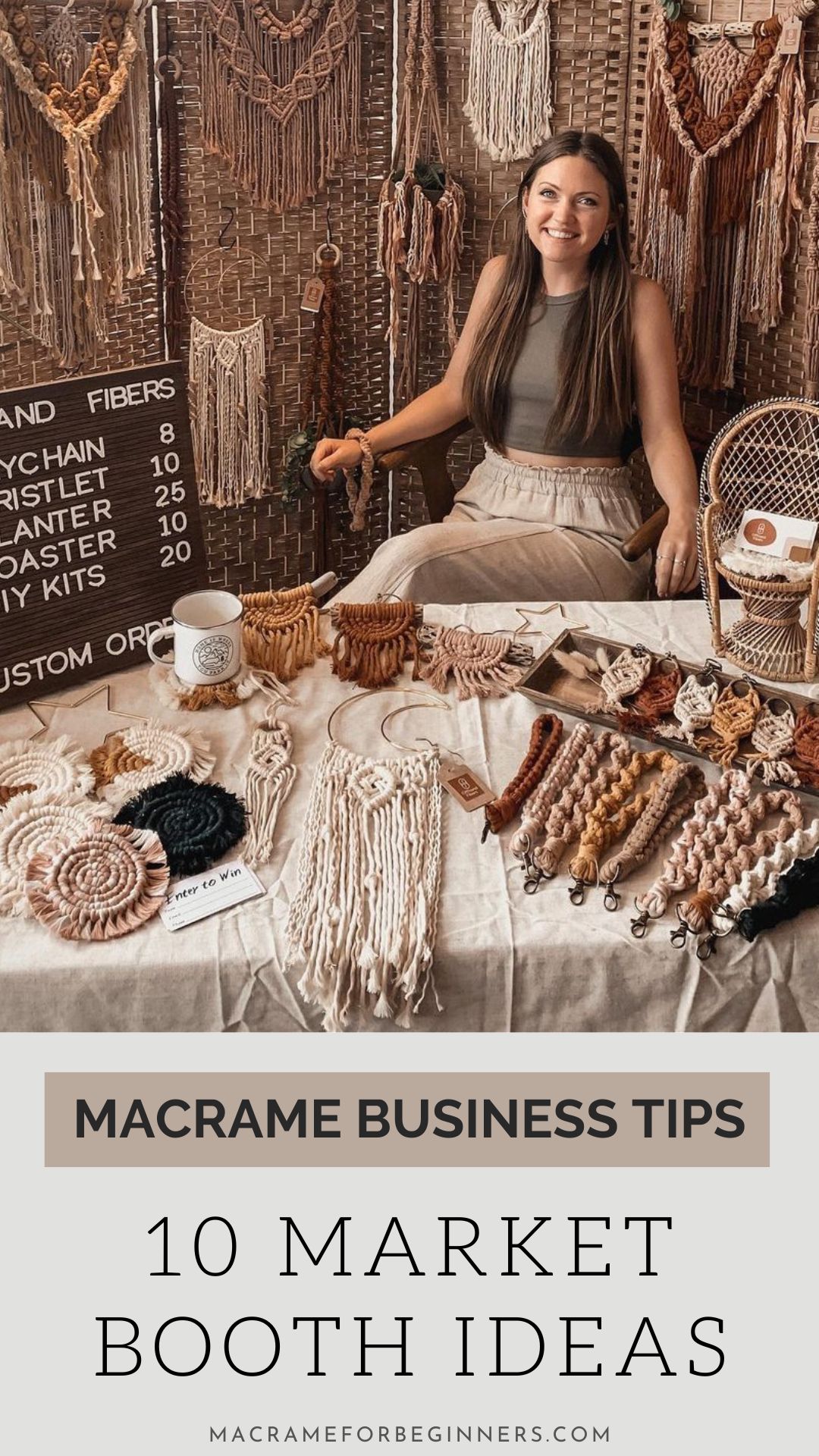 10 Tips to Make Your First Macrame Craft Market a Success + Booth Display Ideas for Your Inspiration