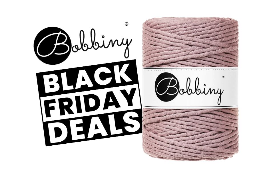 20% OFF on all Bobbiny Macrame Cords - Amazing Bobbiny Black Friday Deals