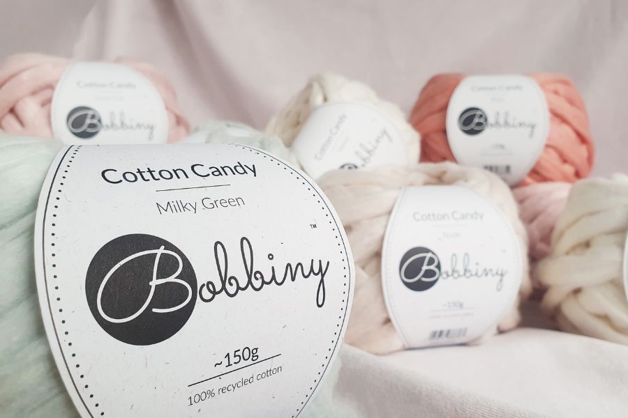 Cotton Candy Cords Bobbiny - Perfect for DIY Weaving and Macrame Projects