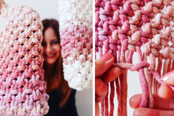 Easy DIY Macrame Bag Tutorial for Beginners - PDF for 2 Designs with ...