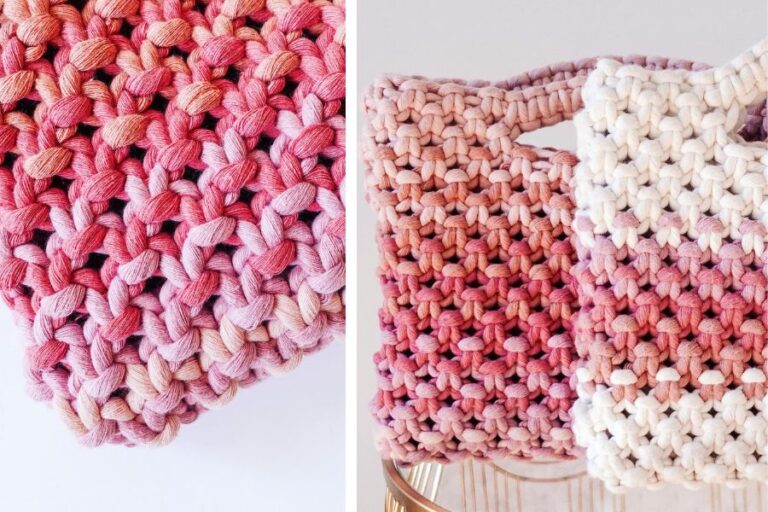Easy DIY Macrame Bag Tutorial for Beginners - PDF for 2 Designs with ...