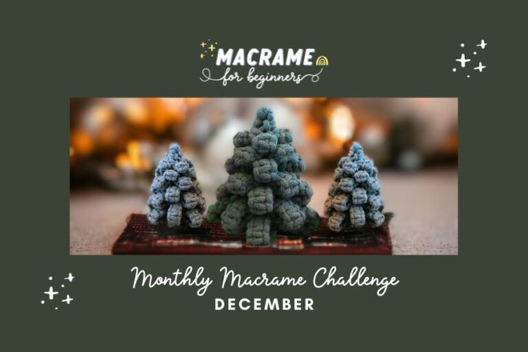 December Monthly Macrame Challenge – 3D Christmas Tree Macrame Tutorial with MerrittMacrame