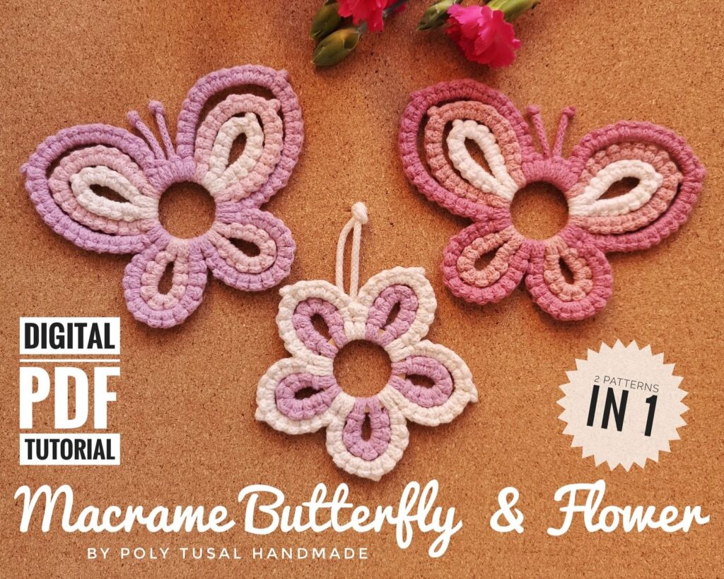 21 Unique Macrame PDF Patterns by Poly Tusal