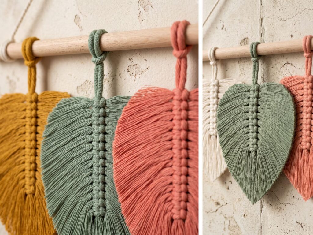 How to Make a Macrame Leaf - Free Tutorials